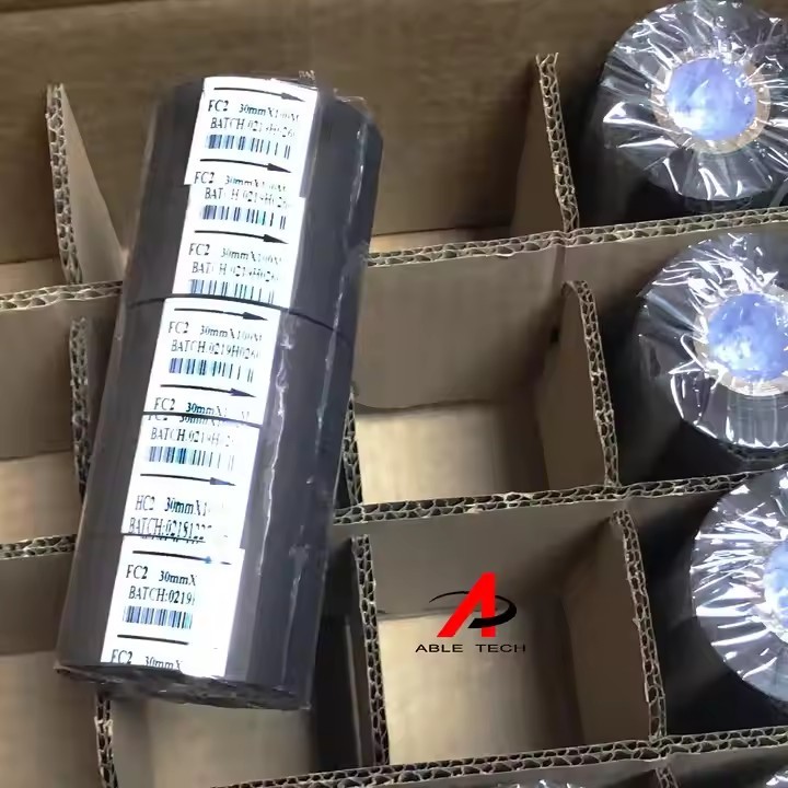 30mm 100m 122m hot stamping ink ribbon hc3 AT1 SCF900 LC1 Hot Stamping coding Foil for coding machin / 3