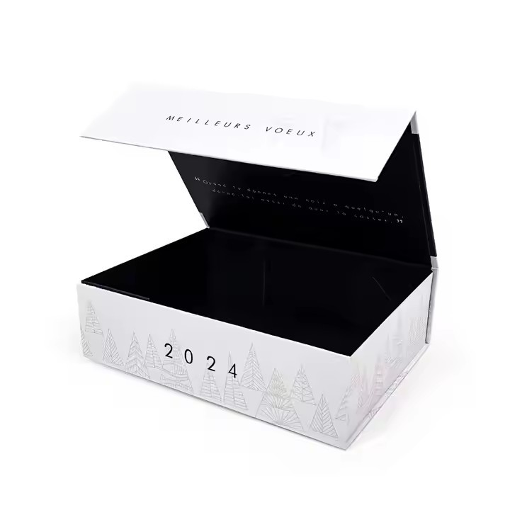 Oem Low Price Luxury Large Boxes Wholesale Black Cardboard Packaging Set Wine Custom Magnetic Gift B / 2