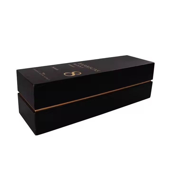 Luxury Custom Packaging Recycle Cardboard Paper Gold Bottle Champagne Wine Box / 3