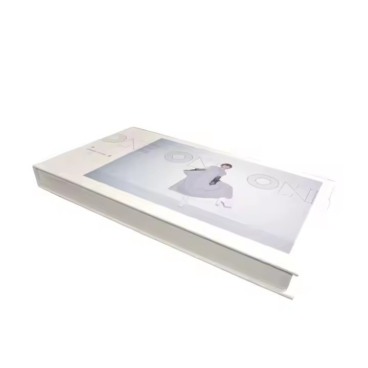 Luxury Custom White Two Piece Flip Music Album CD Packaging Box With Insert / 3