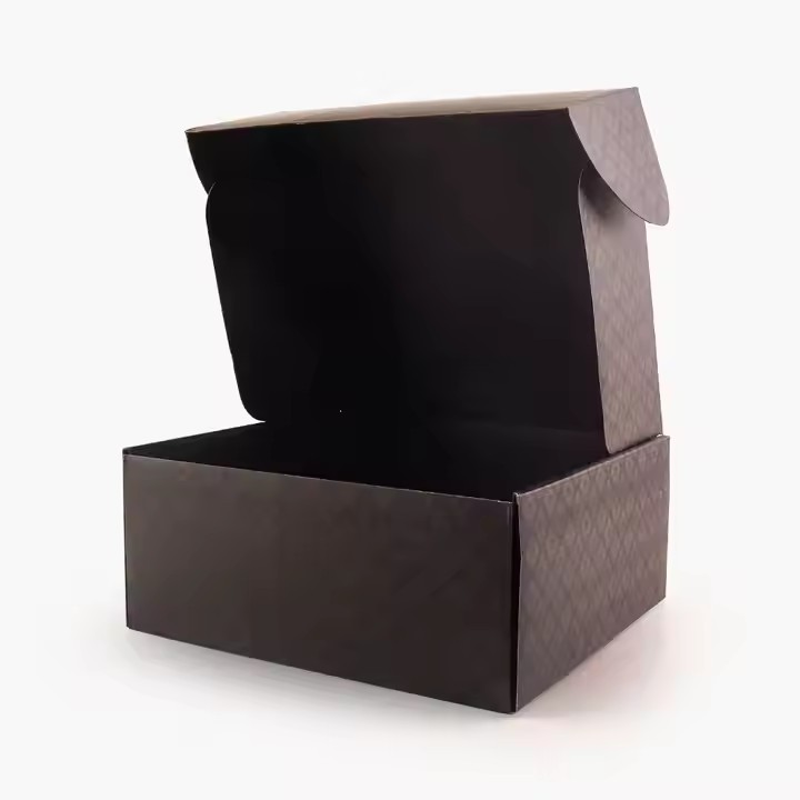 Manufacturer Custom Logo Full of Black Folding Shipping Mailer Box Corrugated Packaging Recycled Bus / 2