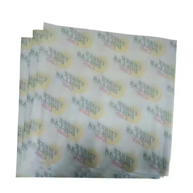 Food Wrapping Wax Grease proof Paper PE Wrap Paper for Rice Hamburger PE Coated Food Wrap Paper Jumb / 3