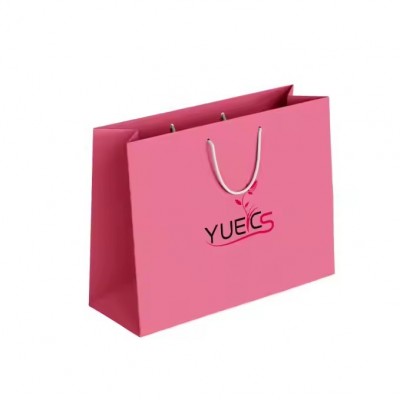 Customize Your Own Logo Luxury Packaging Bag Ribbon Handle For Shoes & Clothes Boutique Shopping Gif