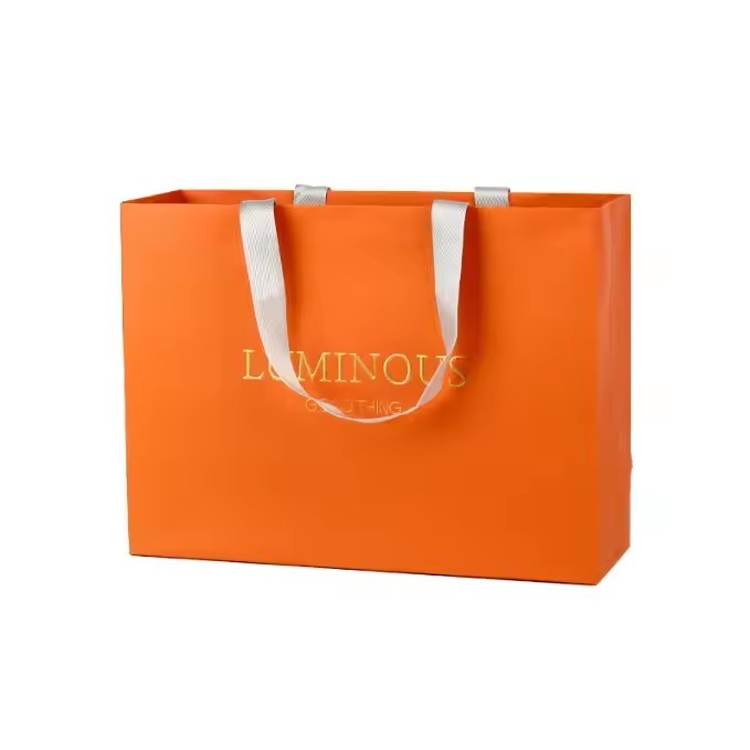 Customize your own logo gift bag designer luxury shopping bag retail hard cardboard paper bag packag / 2