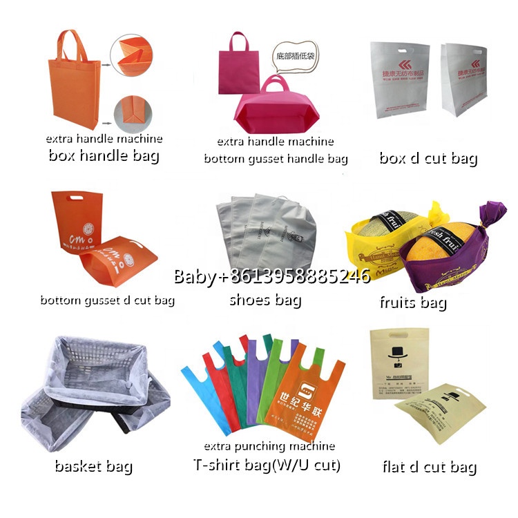 non woven bag cutting and sewing machine/poly bag making machine polypropylene bag making machine