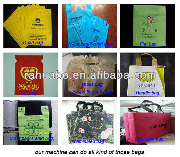 non woven bag cutting and sewing machine/poly bag making machine polypropylene bag making machine